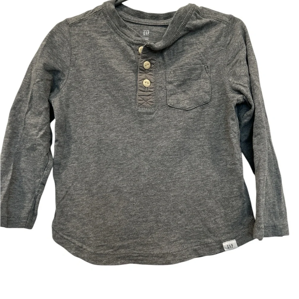 Baby Gap Gray Kids Long Sleeve Shirt
